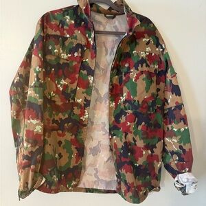 Vintage Camo Military Jacket